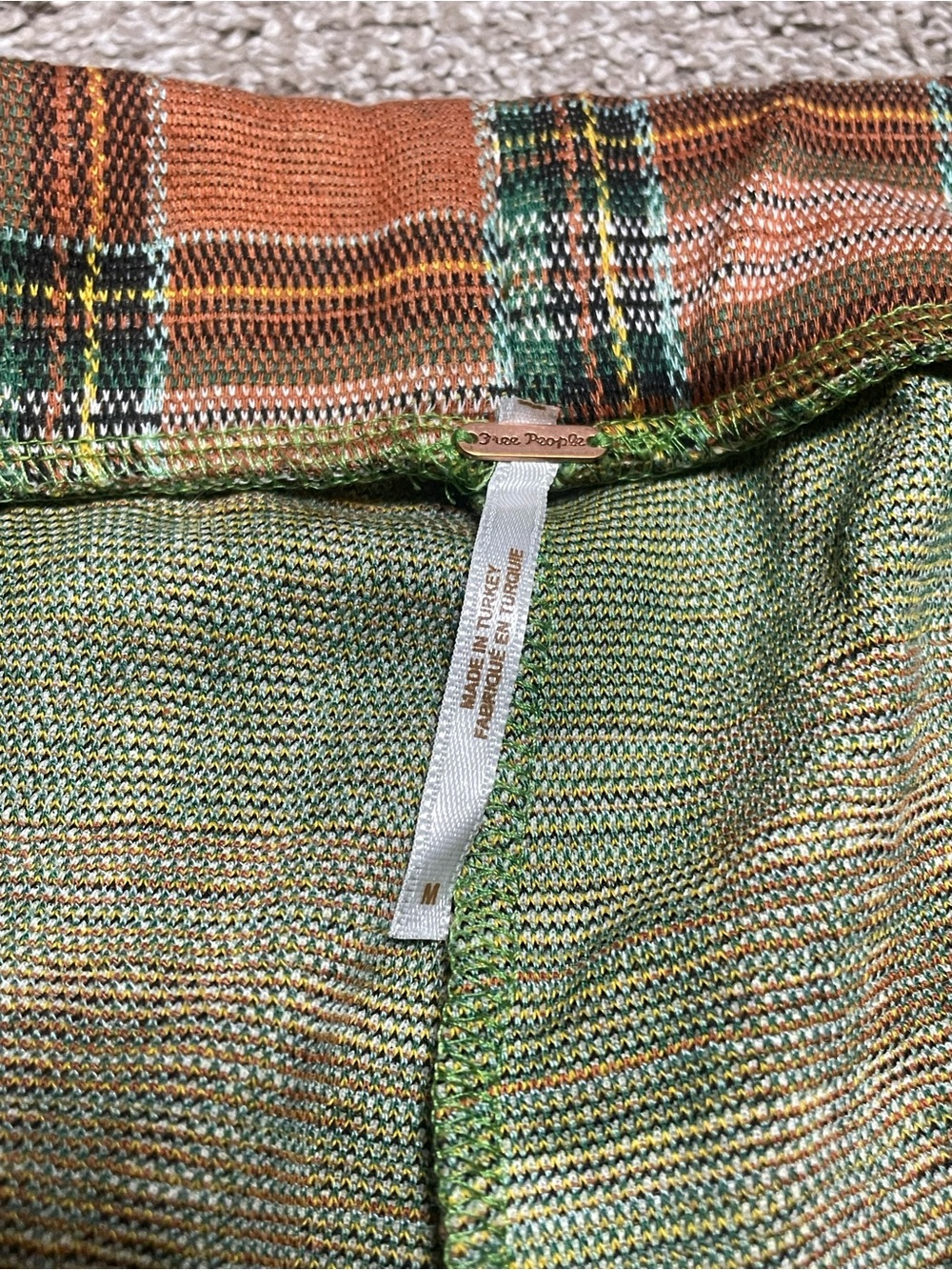 Free People Plaid Jules Flare Pants Women’s Size Medium - Picture 4 of 5